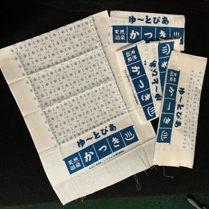 Set of 5 Yuri On Ice Onsen Themed Hand Towels